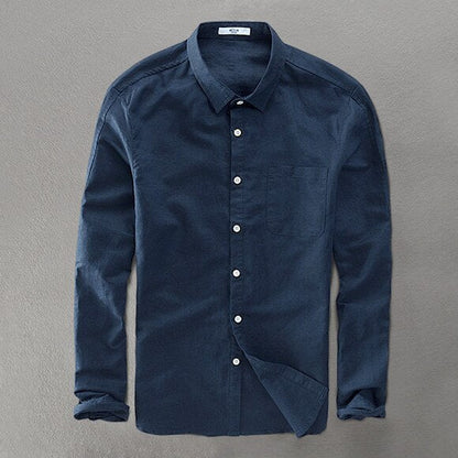 Breathable Cotton Casual Button Down Shirt - OutfitLondon