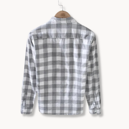 Classic Fit Plaid Casual Button Down Shirt