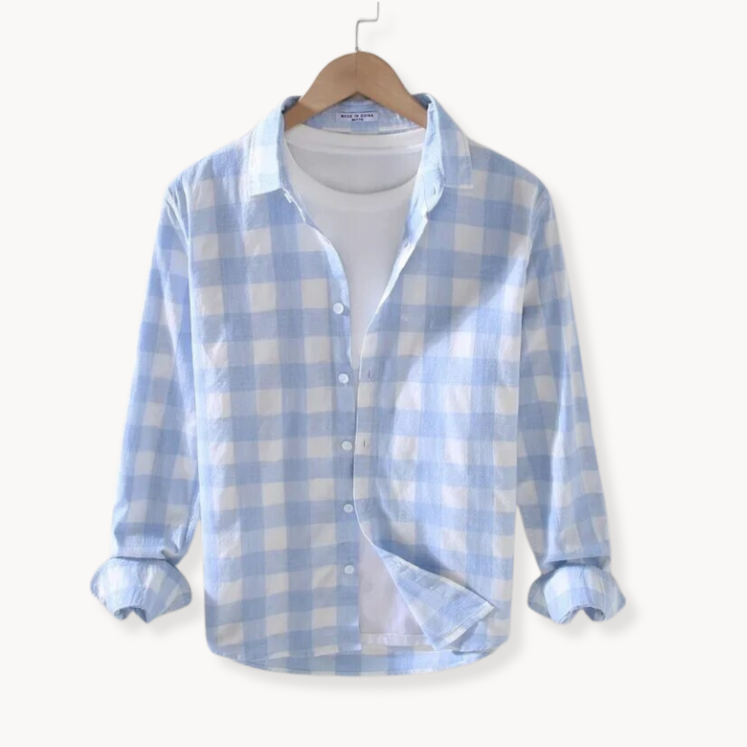 Classic Fit Plaid Casual Button Down Shirt