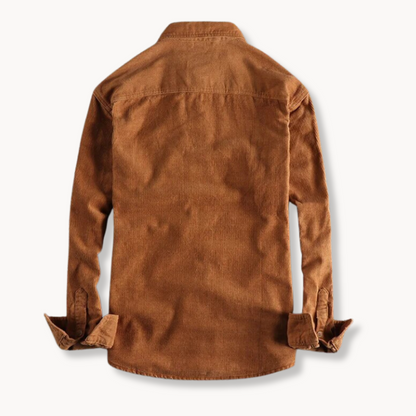 Comfy Corduroy Shirt with Pocket Details