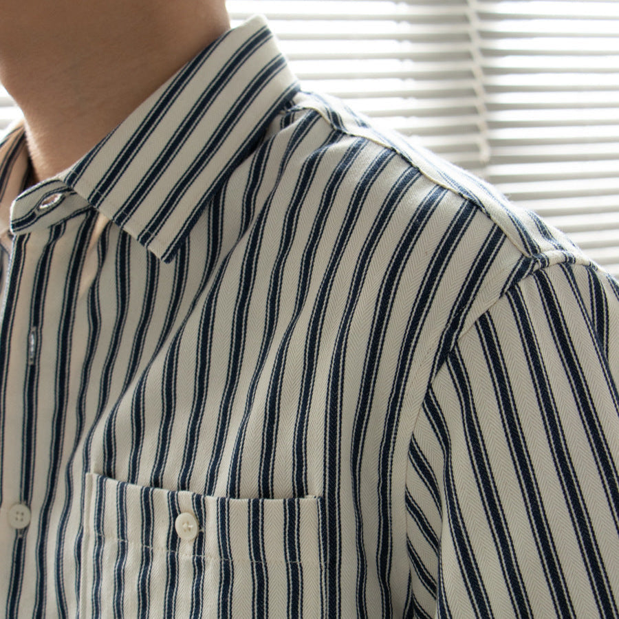 Classic Horizontal Stripe Long Sleeve Shirt