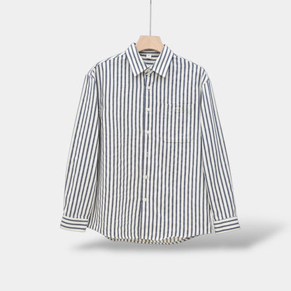 Classic Horizontal Stripe Long Sleeve Shirt