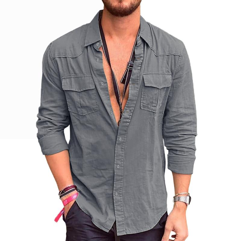 Relaxed Fit Shirt with Pockets