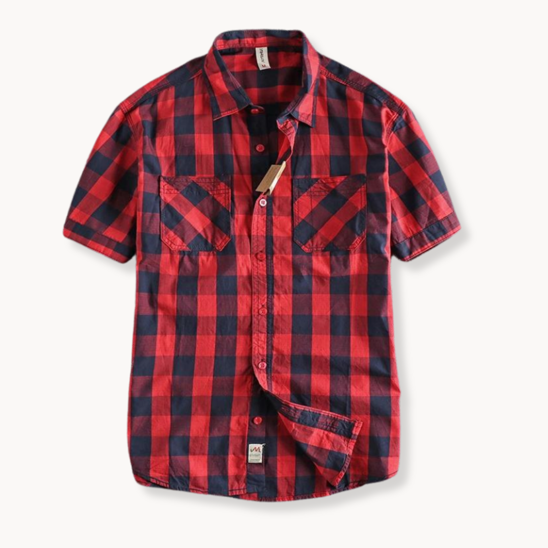Classic Plaid Casual Button Down Shirt