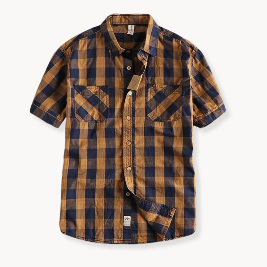 Classic Plaid Casual Button Down Shirt