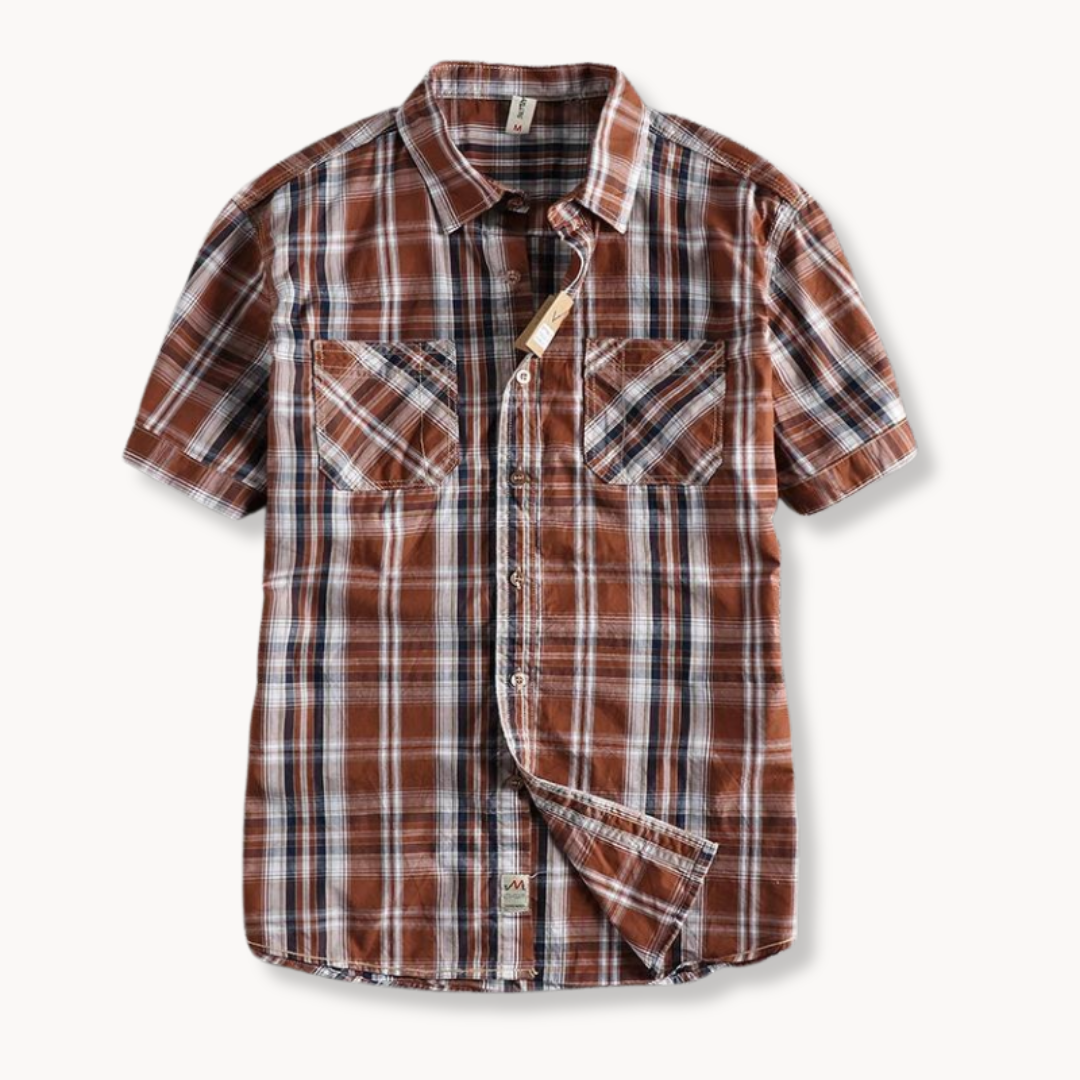 Classic Plaid Casual Button Down Shirt
