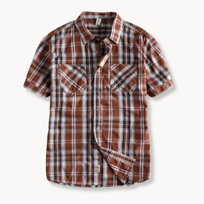 Classic Plaid Casual Button Down Shirt