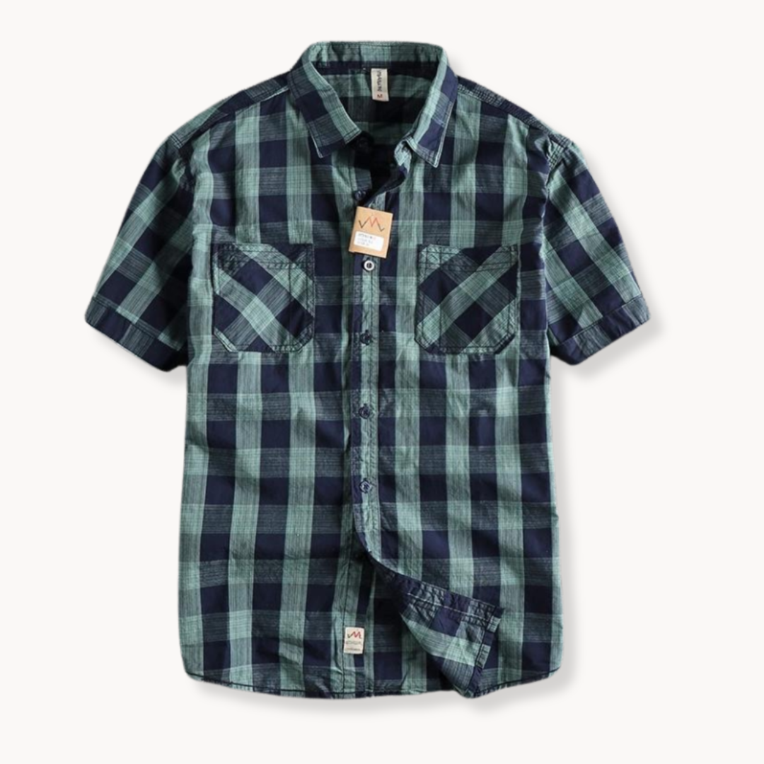 Classic Plaid Casual Button Down Shirt