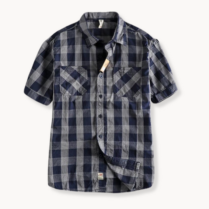 Classic Plaid Casual Button Down Shirt