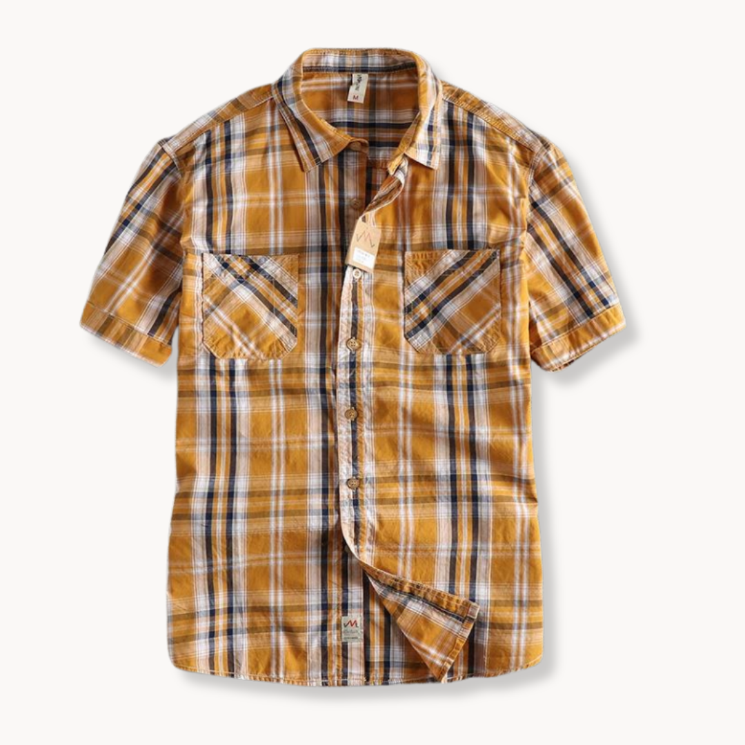 Classic Plaid Casual Button Down Shirt