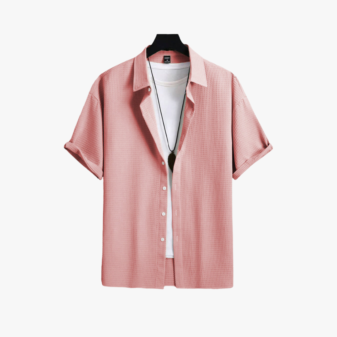 Soft Cotton Blend Relaxed Fit Casual Shirt - OutfitLondon