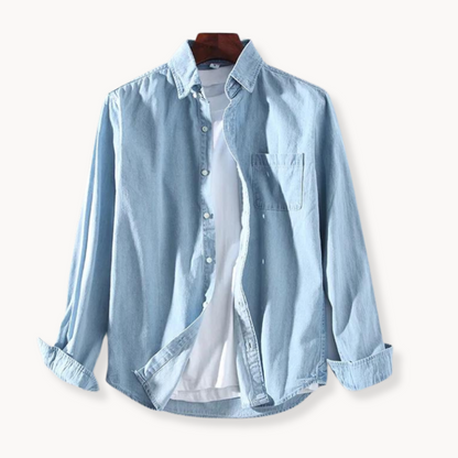 Casual Relaxed Fit Button Front Shirt