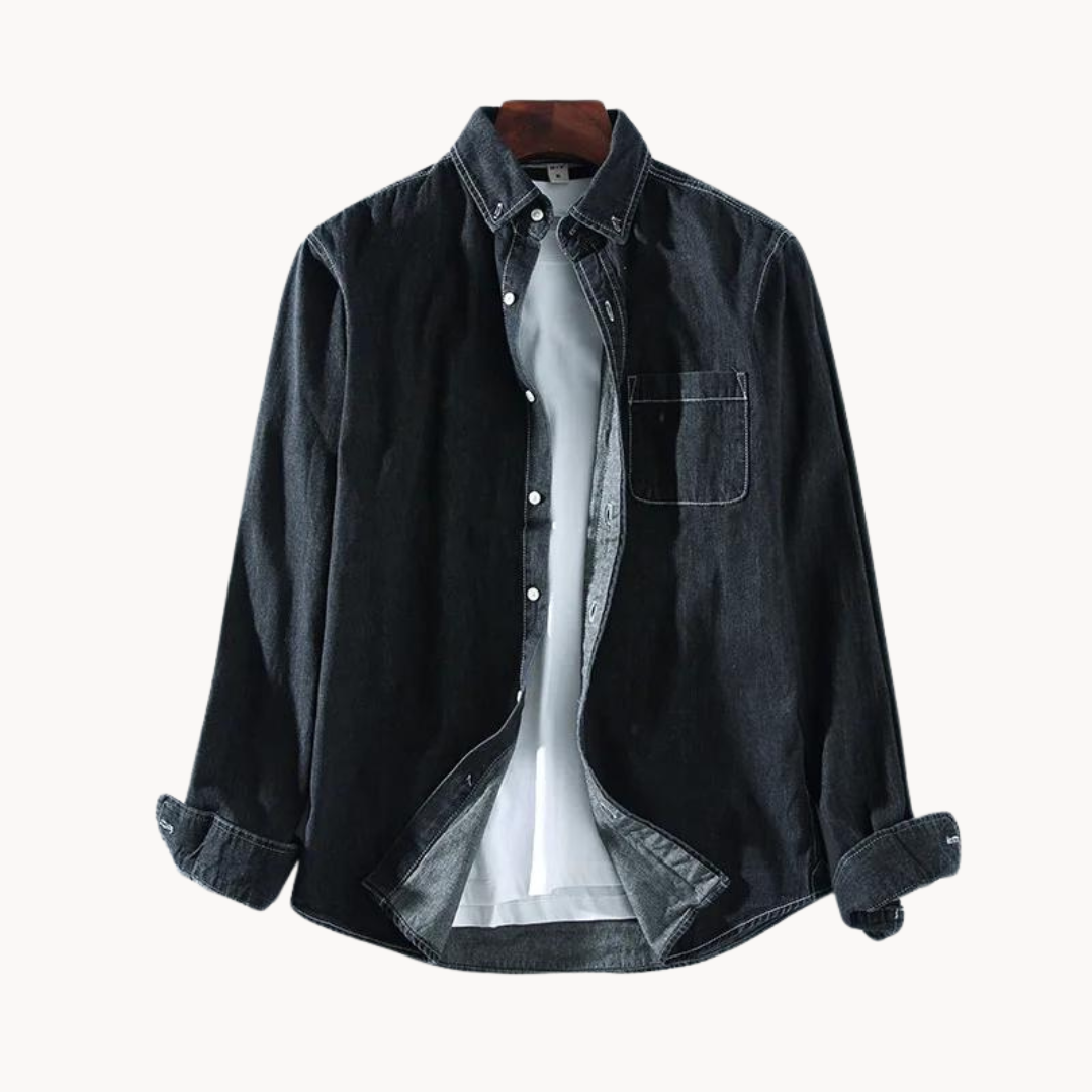 Casual Relaxed Fit Button Front Shirt