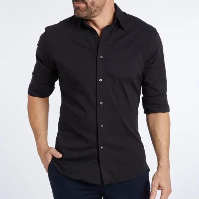 Easy Care Blend Zip Shirt with Smooth Fit