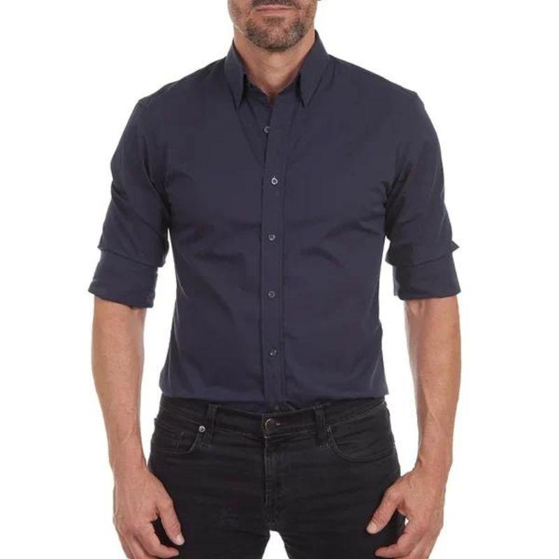 Easy Care Blend Zip Shirt with Smooth Fit