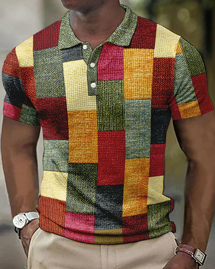 Classic Plaid Polo Shirt - OutfitLondon