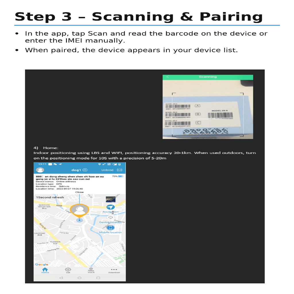 Pet GPS Tracker for Cats Real Time Location Finder