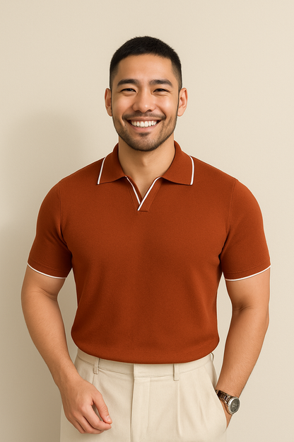 Classic Fit Polo Shirt - Slim Style Contrast Trim