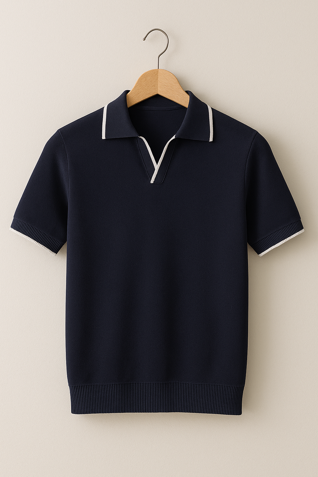 Classic Fit Polo Shirt - Slim Style Contrast Trim