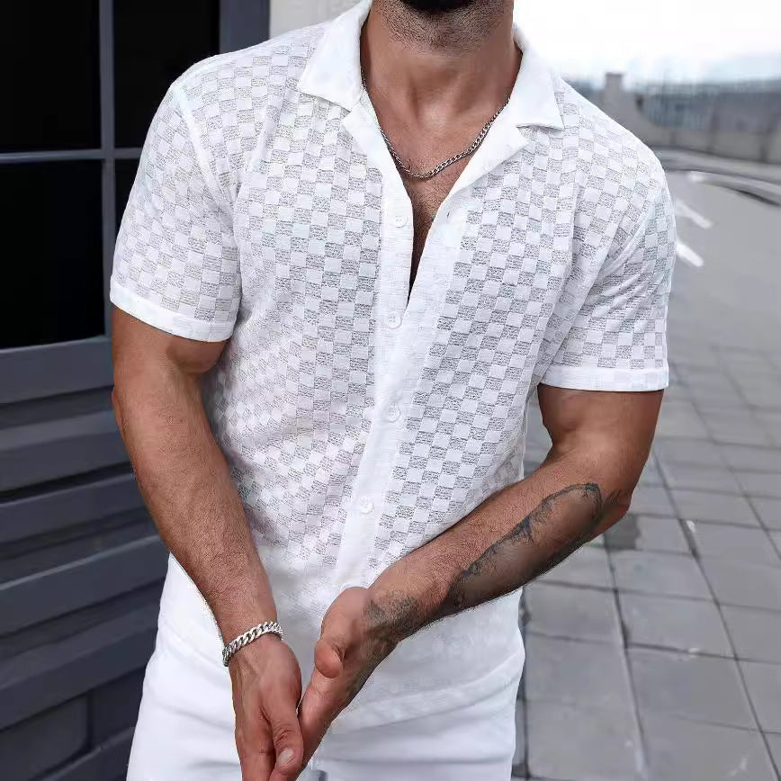 Lightweight Casual Tee - Delicate Lace Trim & Airy Fabric