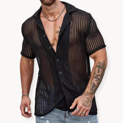 Breathable Short Sleeve Mesh Top