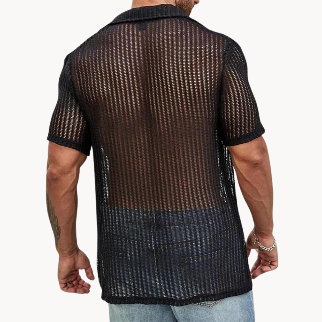 Breathable Short Sleeve Mesh Top