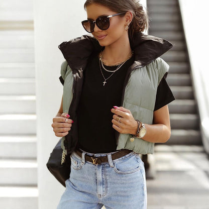 Women's Reversible Padded Vest Jacket