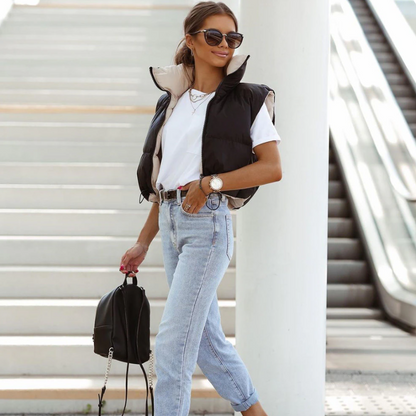 Women's Reversible Padded Vest Jacket