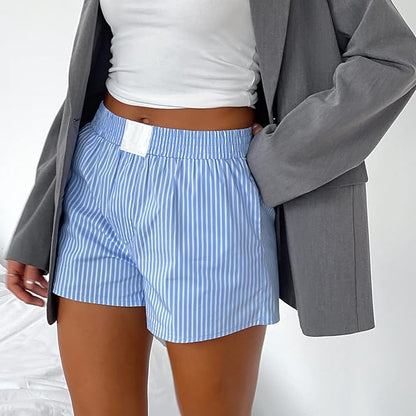 Casual Stripe Lightweight Comfort Shorts