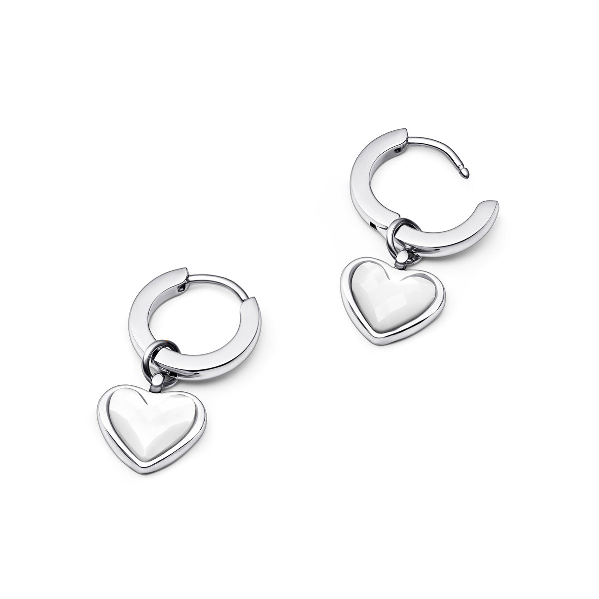 Sparkling White Quartz Drop Earrings