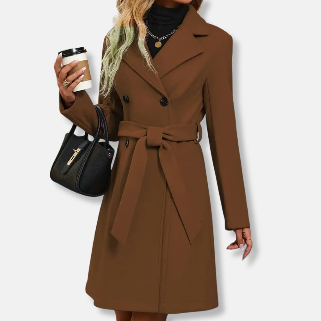 Ladies Classic Fitted Trench Coat