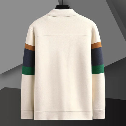 Men's Classic Striped Slim Fit Cardigan