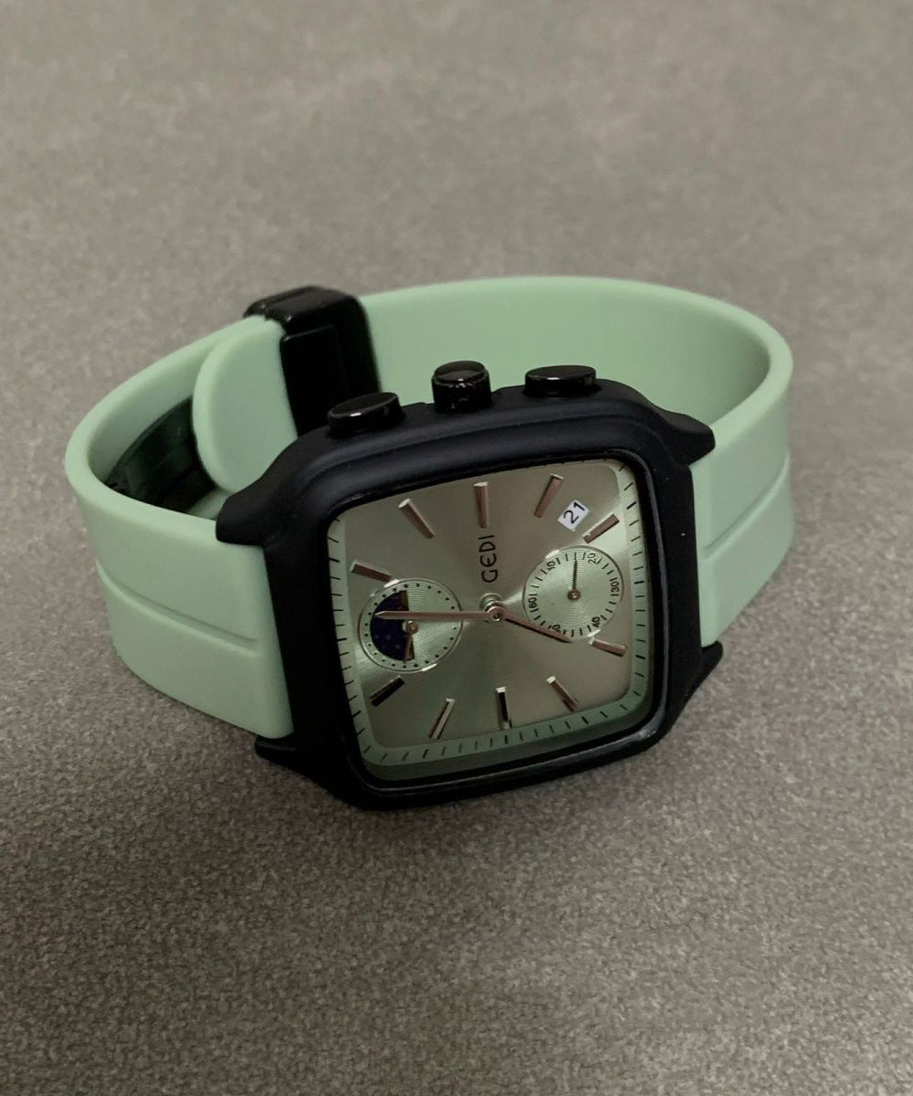 Unisex Silicone Rubber Watch Hardlex Crystal - OutfitLondon
