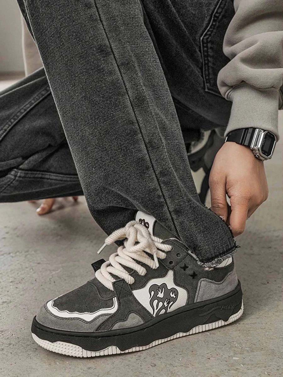 Tough Skate Shoes with Strong Grip Soles