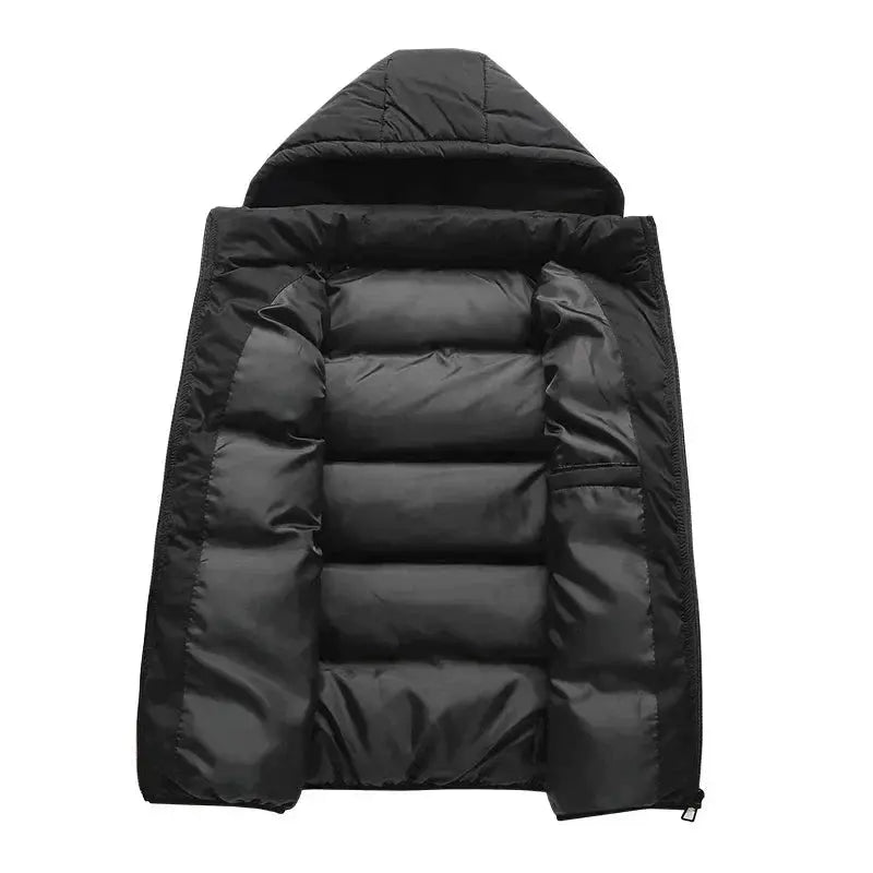 Quilted Mens Gilet with Removable Hood