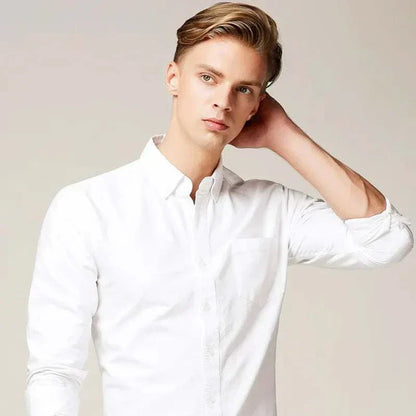 Classic Fit Dress Long Sleeve Shirt – Versatile Office Wear