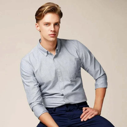 Classic Fit Dress Long Sleeve Shirt – Versatile Office Wear
