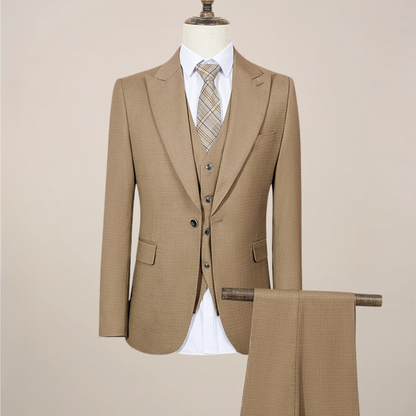 Tailored Fit Mens Summer Suit - Lightweight Green Business Wear