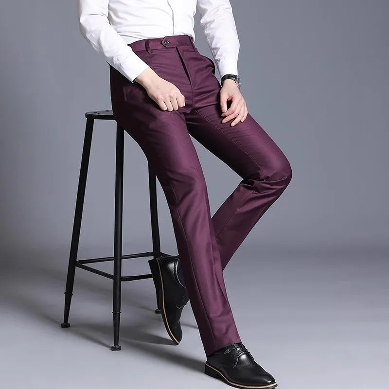 Tailored Fit Business Pants for Men - OutfitLondon