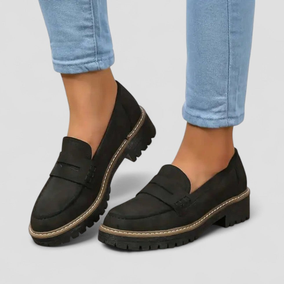 Comfortable Slip On Shoes with Thick Sole - OutfitLondon