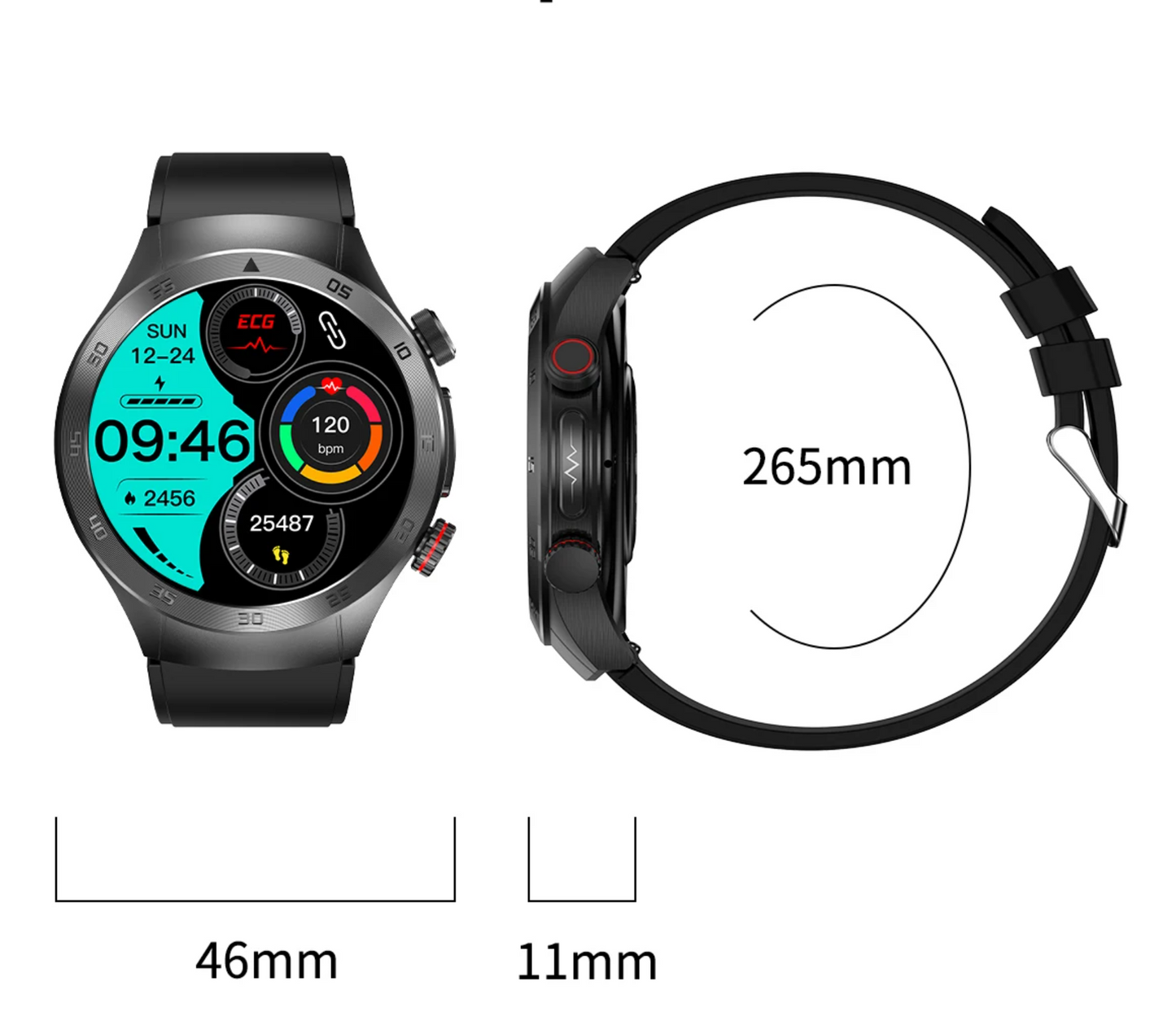 Advanced Health Tracker Watch With Heart Rate Monitor