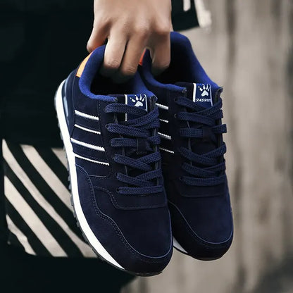 Lightweight Airy Sneakers with Cushioning Rubber Sole