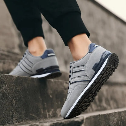 Lightweight Airy Sneakers with Cushioning Rubber Sole
