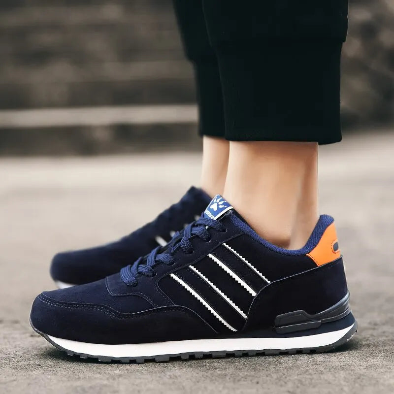 Lightweight Airy Sneakers with Cushioning Rubber Sole