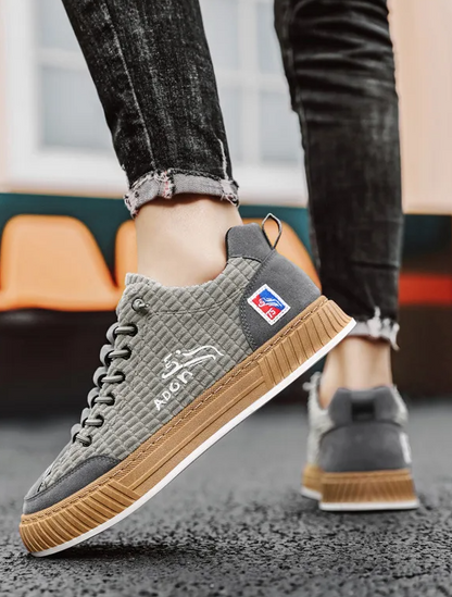 Comfortable Corduroy Low Top Sneakers with Arch Support