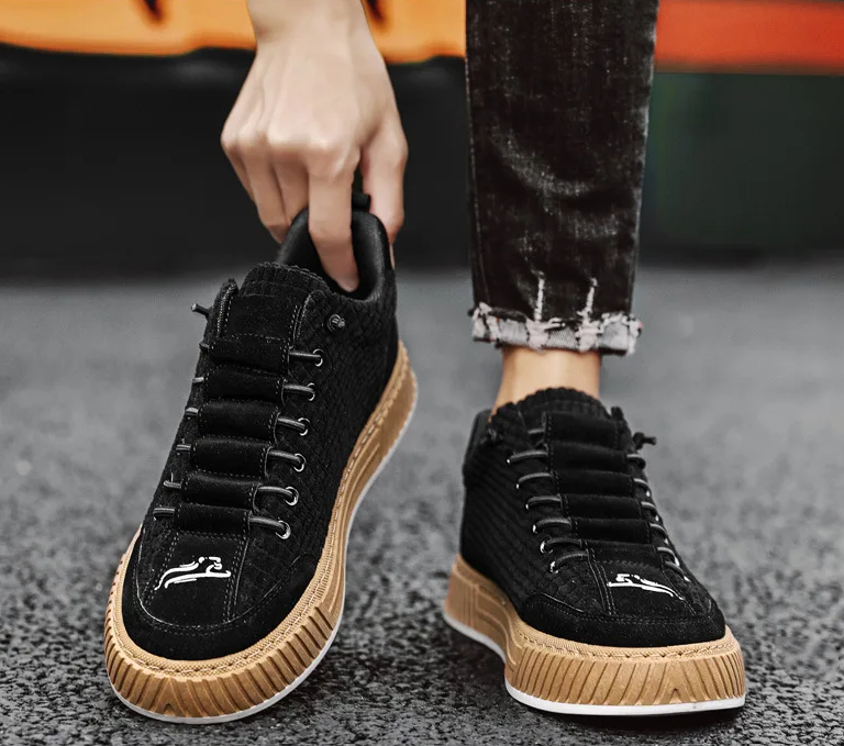 Comfortable Corduroy Low Top Sneakers with Arch Support
