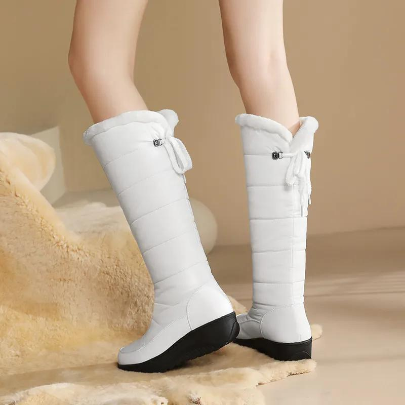 Warm Fuzzy Knee High Snow Boots for Women