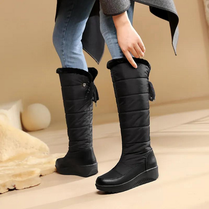 Warm Fuzzy Knee High Snow Boots for Women