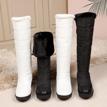 Warm Fuzzy Knee High Snow Boots for Women