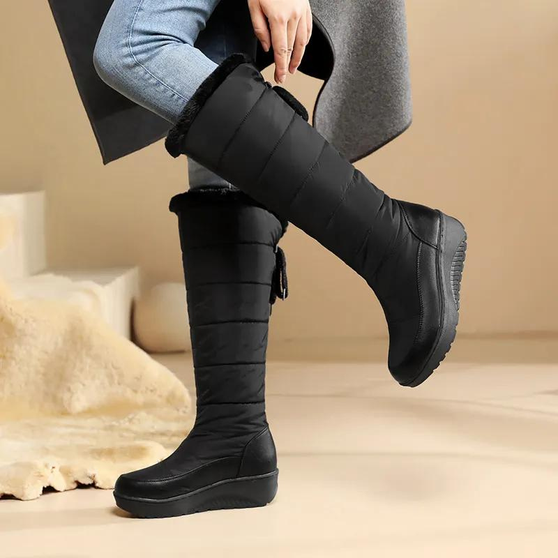 Warm Fuzzy Knee High Snow Boots for Women